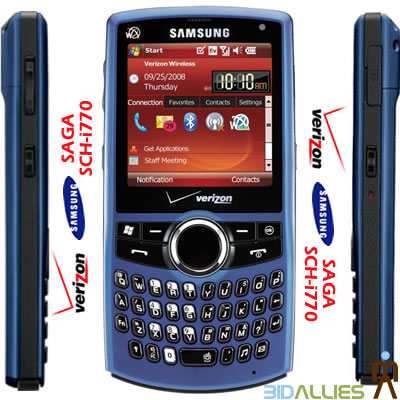 VERIZON WIRELESS SAMSUNG SAGA i770 WiFi TOUCH PDA PHONE