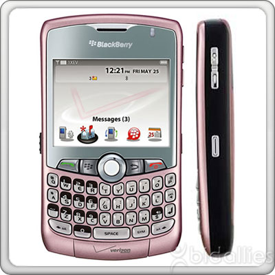 VERIZON WIRELESS BLACKBERRY CURVE 8330 CELL PHONE PINK  